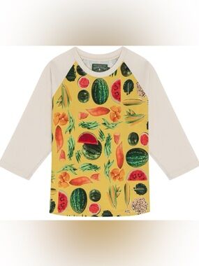Denim Tears Fruit Collage Baseball Tee NEW Size medium
